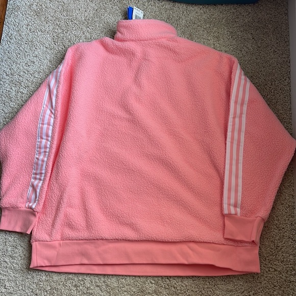 NEW Adidas Originals Pink Fleece Pullover SZ XL - Picture 4 of 5